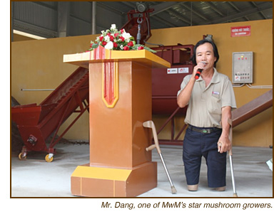HDI Press Release, Expanded Production at the Mushroom Center in Quang Tri