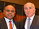 Vanuatu Ambassador Odo Tevi and Cosmo DeNicola
